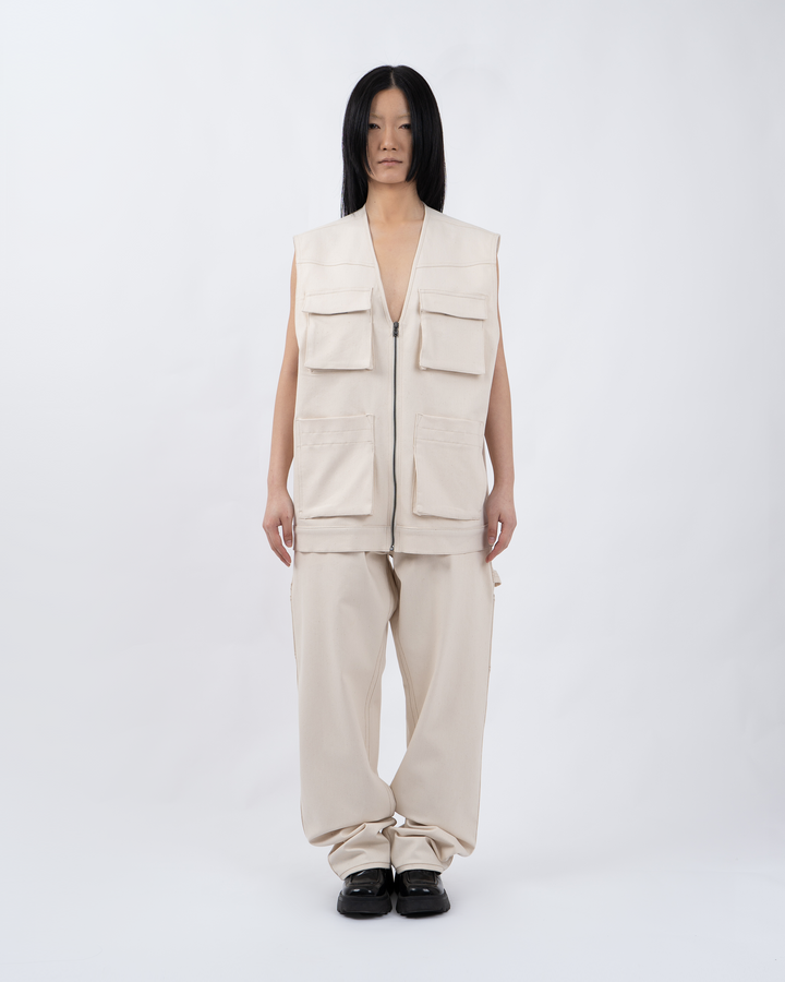 Gilet Ecru